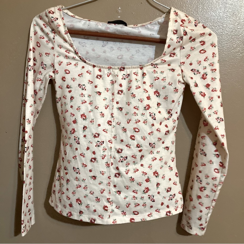Floral long sleeve tee s